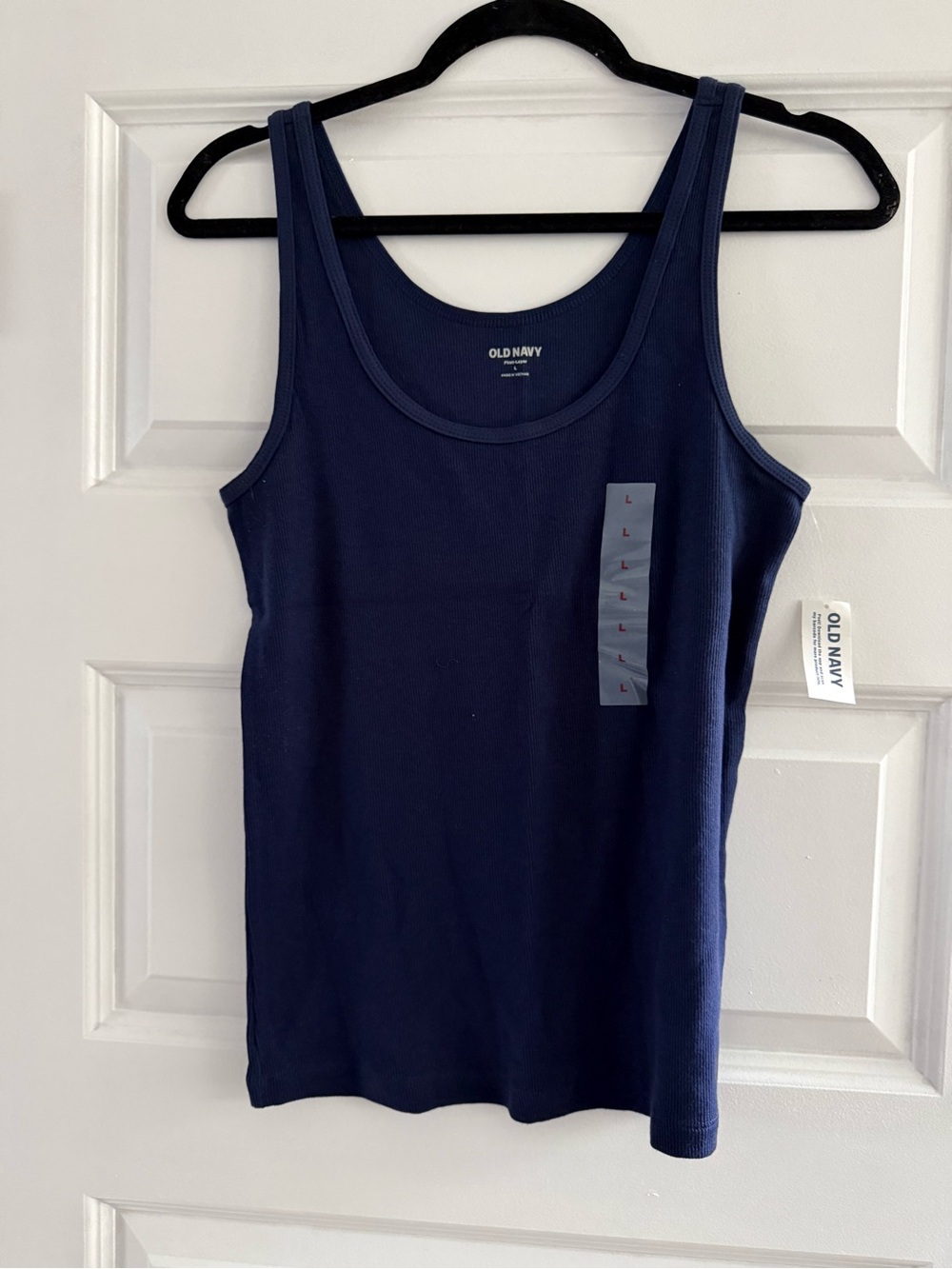 Old Navy Women's Dark Navy Ribbed Scoop Tank